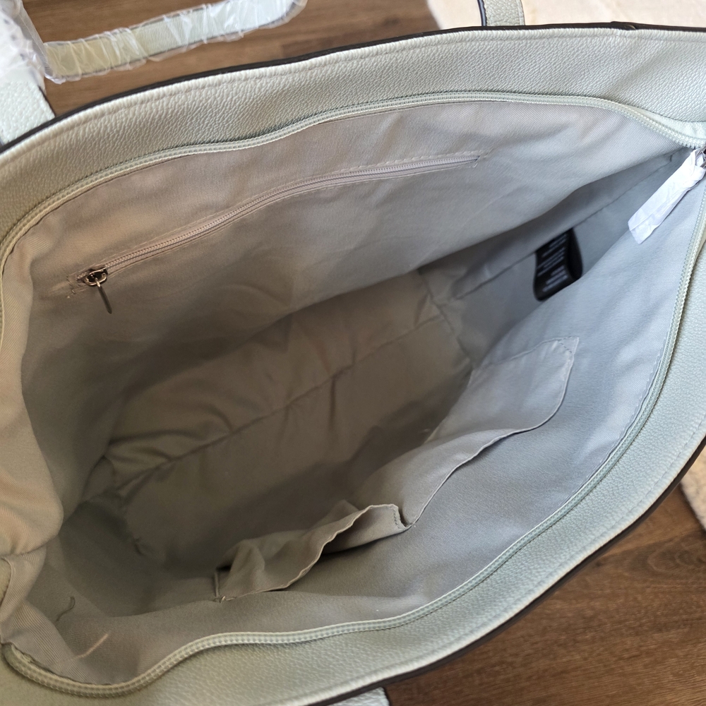 IZOD Women's Light Sage Tote Bag - Structured Everyday Handbag - Picture 12 of 12